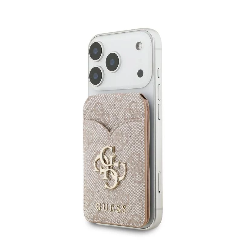 GUESS 4G Stand & Mirror custodia portafoglio MagSafe per iPhone - rosa