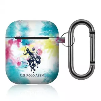 U.S. Polo Assn. US Polo custodia per AirPods 1/2 multicolore collezione Tie & Dye