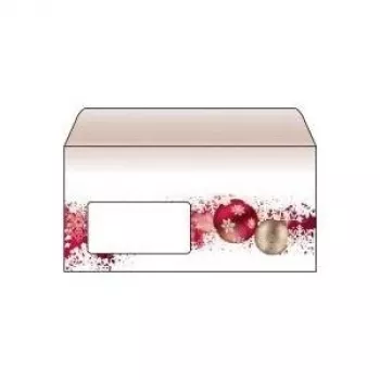 SIGEL DU040 buste da lettera design DL marrone-rosso autoadesive 50 pezzi