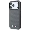 BMW M Carbon Metal Logo custodia MagSafe per iPhone 18 Pro / 17 Pro - grigio