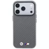 BMW M Carbon Metal Logo custodia MagSafe per iPhone 18 Pro / 17 Pro - grigio