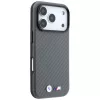 BMW M Carbon Metal Logo custodia MagSafe per iPhone 18 Pro / 17 Pro - grigio