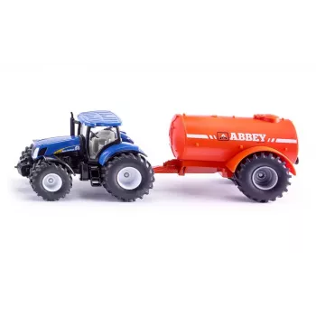SIKU FARMER New Holland con botte per liquami Abbey scala 1:32 set trattore e attrezzi