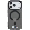 BMW M IML Glossy Metal Logo & Trims custodia MagSafe per iPhone 18 Pro / 17 Pro - nero