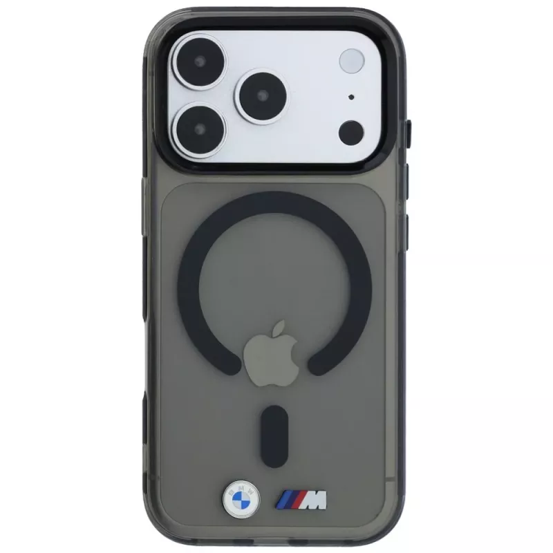 BMW M IML Glossy Metal Logo & Trims custodia MagSafe per iPhone 18 Pro / 17 Pro - nero