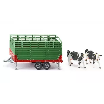 SIKU FARMER Rimorchio per bestiame modello scala 1:32, verde
