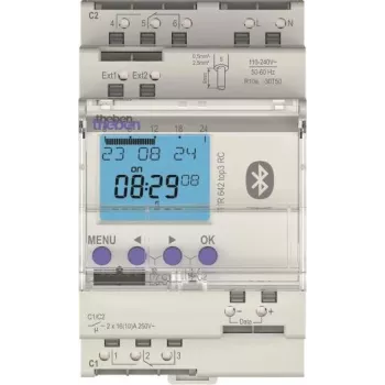 Theben TR642top3 BLE RC Timer digitale con programma astro e annuale, 2 canali, 3 moduli