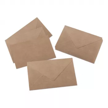 SIGEL DU700 buste C6 in carta kraft, marrone, 24 pezzi, autoadesive