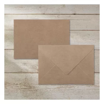 SIGEL DU700 buste C6 in carta kraft, marrone, 24 pezzi, autoadesive