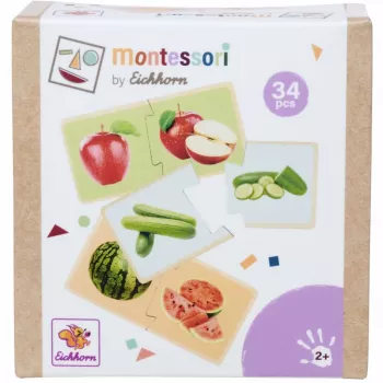 Eichhorn puzzle Montessori - puzzle in legno con pomelli per bambini da 12 mesi, FSC 100%