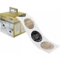 Sigel CS120 Adesivi natalizi con lettere, Nero/Oro/Argento, 200 pezzi