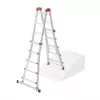 Hailo M80 4x5 scaletta multifunzione combinata, alluminio, 20 pioli, 150 kg, EN 131 Professional