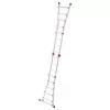 Hailo M80 4x5 scaletta multifunzione combinata, alluminio, 20 pioli, 150 kg, EN 131 Professional