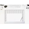 SIGEL H7366 calendario 2 anni sottomano da scrivania, 59,5 x 41 cm, 40 fogli, antiscivolo, strappabile, multilingue