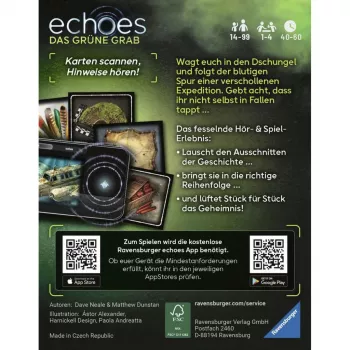 Ravensburger echoes Das grüne Grab gioco audio mystery