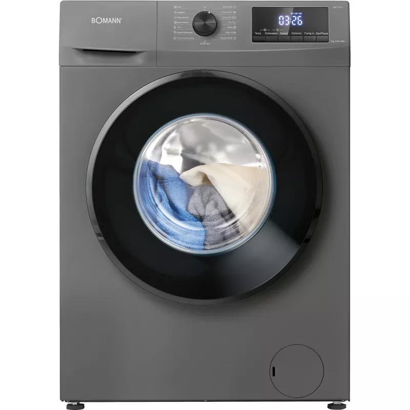 Bomann WA 7175.1 Piastra per waffle, Titan/Nero