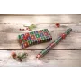 SIGEL GP122 Carta regalo di Natale marrone stile cut-out con striscia strappabile, 5 m x 70 cm, 80 g/m², certificata FSC