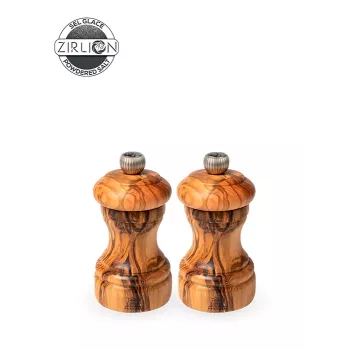 Peugeot Bistro Set macina pepe e sale, legno di olivo, 10 cm, duo
