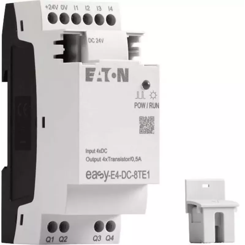 Eaton easyE4 DC 8TE1 modulo di espansione I/O digitale, 4DI/4DO, 24V DC, transistor PNP