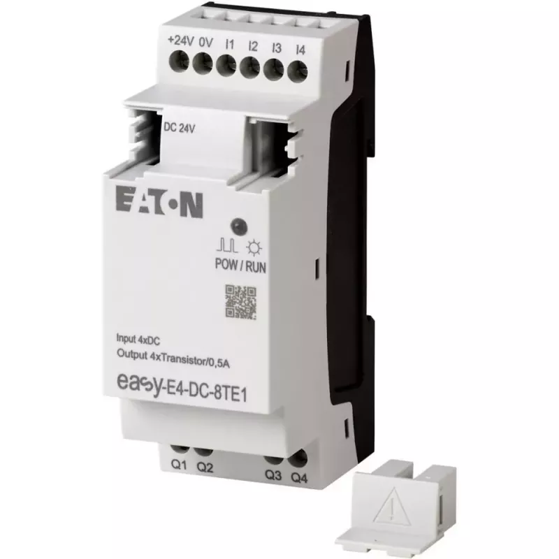 Eaton easyE4 DC 8TE1 modulo di espansione I/O digitale, 4DI/4DO, 24V DC, transistor PNP