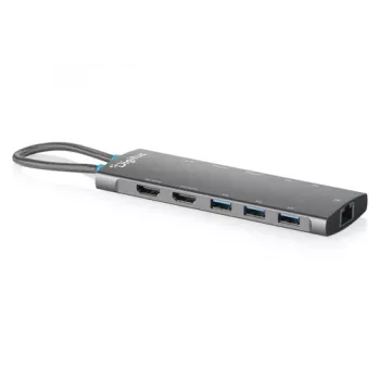 DIGITUS Docking Station USB-C, 11 porte, Triple Display, 100W PD