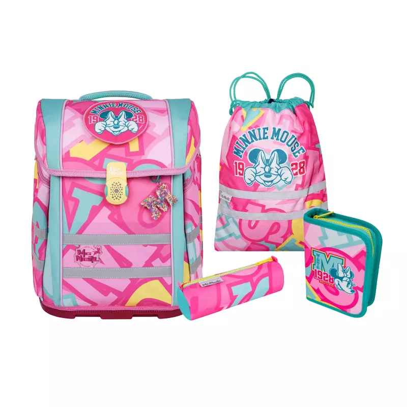 McNeill PERFECTO Set zaino scuola 5 pezzi Disney Minnie Mouse