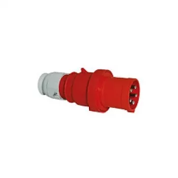 BALS CEE Spina industriale 5 poli 63A 400V IP44 6h Multi-Grip dritta rossa 2155
