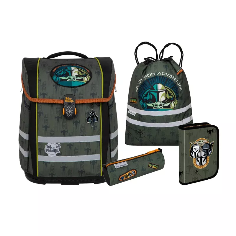McNeill Perfecto Set zaino scuola 5 pezzi Star Wars Mandalorian