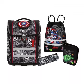 McNeill PERFECTO Set zaino scuola 5 pezzi Marvel Avengers