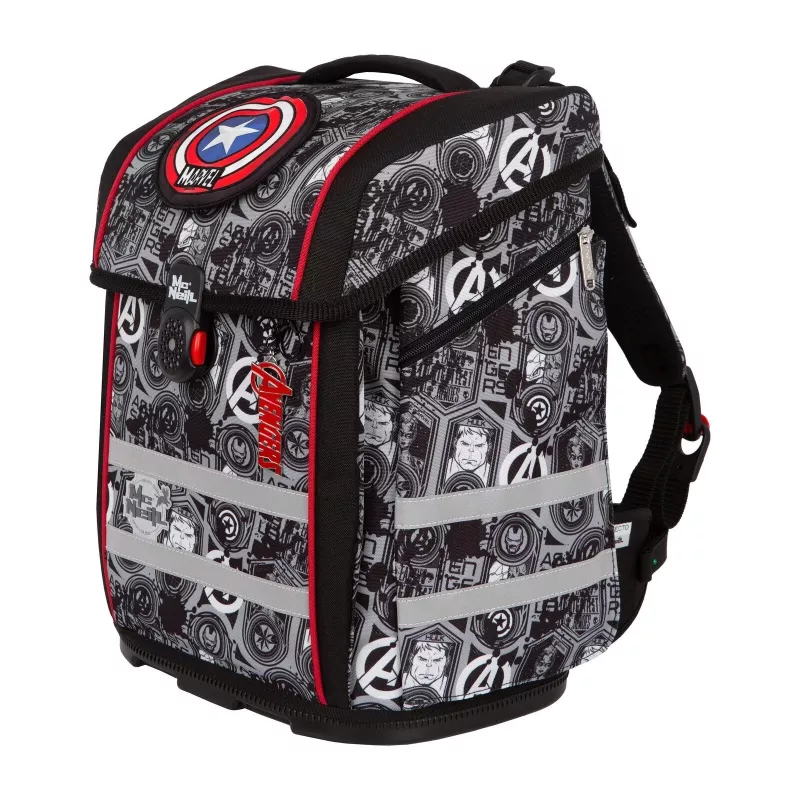 McNeill PERFECTO Set zaino scuola 5 pezzi Marvel Avengers