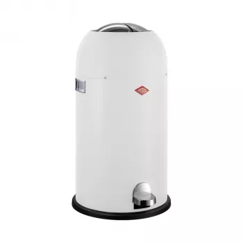 WESCO Kickmaster Soft Pedal Bin 33L bianco opaco