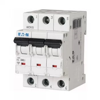 EATON PXL-C40/3 Interruttore automatico (MCB), 3 poli, 40 A, curva C, 10 kA, 230/400 V AC