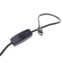 ALLNET Cavo USB-C a USB-C USB 3.1 alimentazione/dati con interruttore, 1,0 m, nero