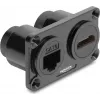 Delock pannello doppio da incasso RJ45 Cat.6 + HDMI 4K connettore femmina nero