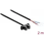 Delock fotocellula a forcella 5 mm tipo K con 4 estremità di cavo aperte PNP L/D commutabile 2 m