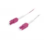 SYNERGY21 OM4 LC a LC Duplex Uniboot Push-Pull cavo patch in fibra ottica, 5m, Aqua, LSZH, 2mm
