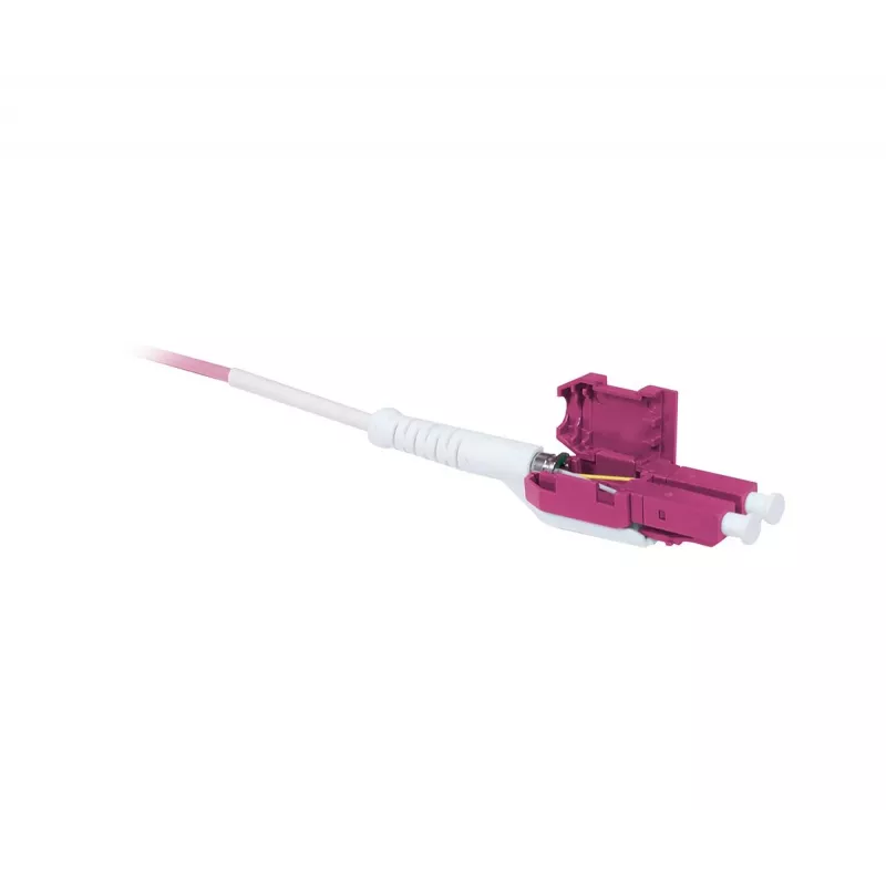 SYNERGY21 OM4 LC a LC Duplex Uniboot Push-Pull cavo patch in fibra ottica, 5m, Aqua, LSZH, 2mm