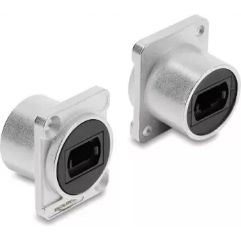 Delock modulo D-Type MPO femmina a MPO femmina argento