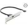 Delock staffa slot USB 2.0 con 1 x porta EASY USB Type-A