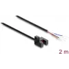 Delock fotocellula a forcella 5 mm tipo R con 4 terminali a cavo aperto NPN L/D commutabile 2 m