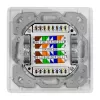 LOGILINK presa a parete Cat.6A 2xRJ45 STP, verticale, bianco segnale