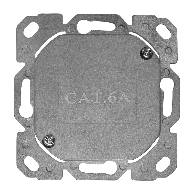 LOGILINK presa a parete Cat.6A 2xRJ45 STP, verticale, bianco segnale