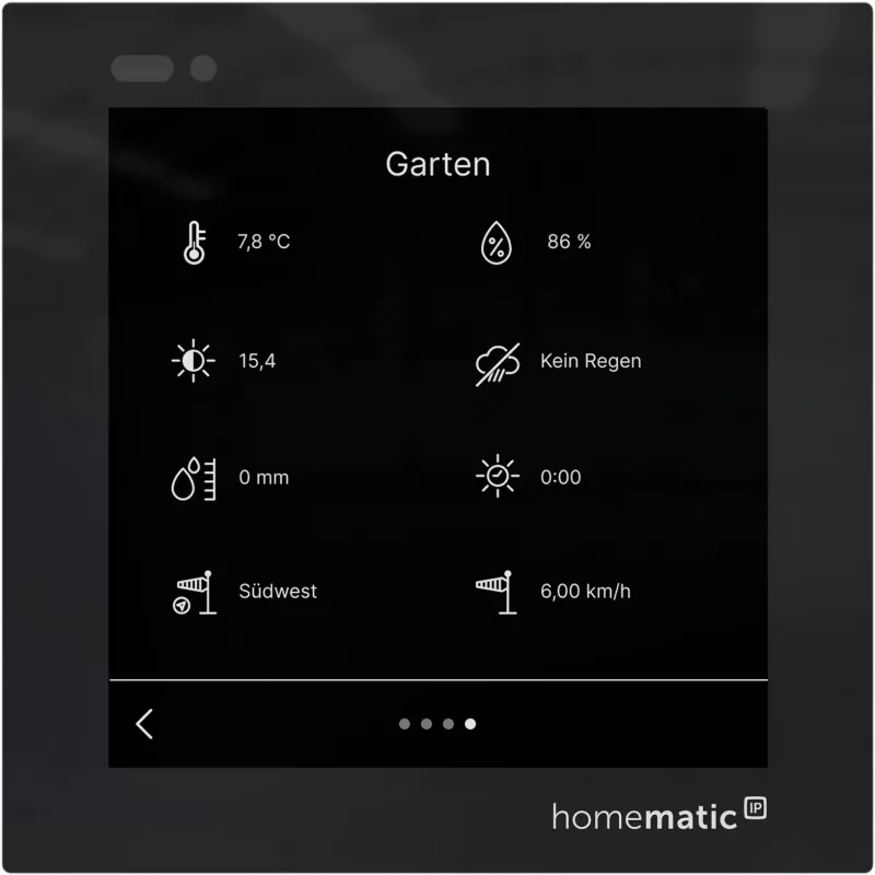 Homematic IP Glasdisplay - plus (HmIP-WGD-PL) Display di controllo touch per Smart Home