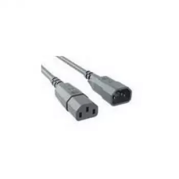 Bachmann Cavo di prolunga di alimentazione IEC C14 a C13, 0,75 m, Grigio