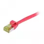 Synergy21 CAT6A S/FTP cavo patch slim, 1,0 m, rosso, LSZH/TPE, 500MHz, 10Gbps, AWG28