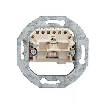 Rutenbeck UAE 8 (8) Up 0 presa di rete RJ45 da incasso, Cat.5e, non schermata, bianco puro