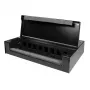 LogiLink scatola punto di consolidamento per 8 o 12 moduli keystone, metallo, nero