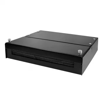 LogiLink scatola punto di consolidamento per 8 o 12 moduli keystone, metallo, nero