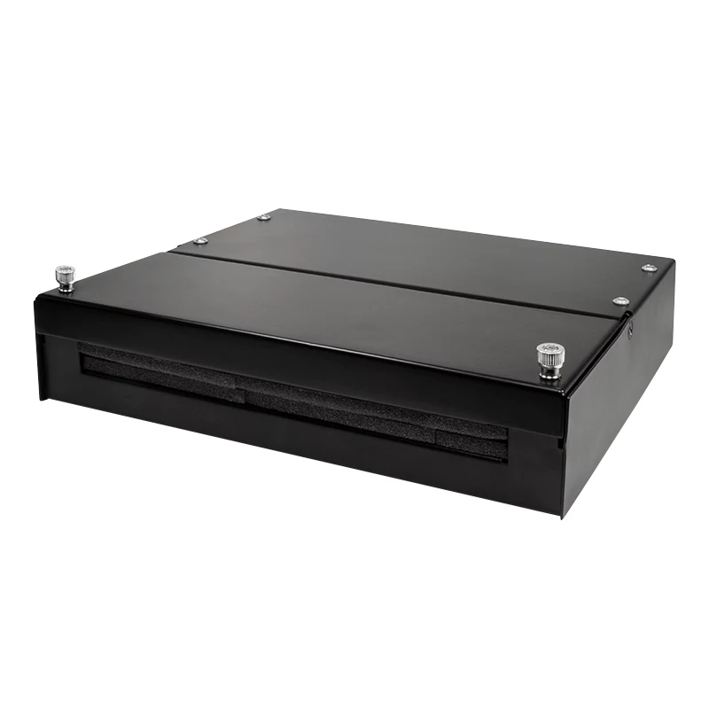 LogiLink scatola punto di consolidamento per 8 o 12 moduli keystone, metallo, nero