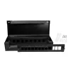 LogiLink scatola punto di consolidamento per 8 o 12 moduli keystone, metallo, nero